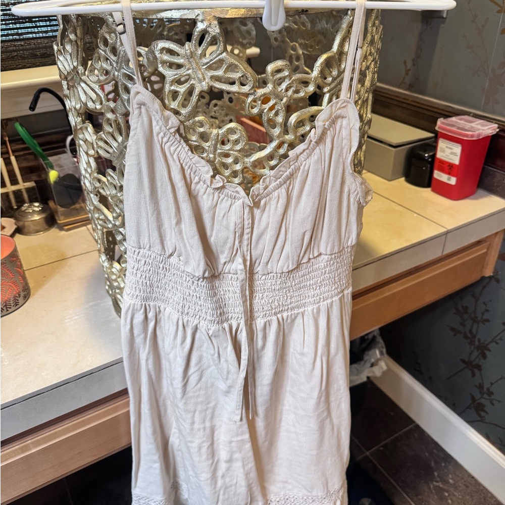 Cream Strappy Dress